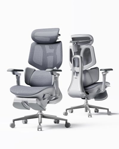 Hbada X7 Flagship Ergonomic Chair, Intelligent 3D Lumbar and 8D Massage Office Chair, Aerospace-Grade Aluminium Frame, 720° Precision Armrests, 140° Recline