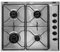 Ignis Piano cottura a gas, 60 cm, in acciaio inox, AKL710/IX