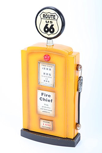 point home Design-Schlüsselschrank Zapfsäule, Retro, gelb, 45cm