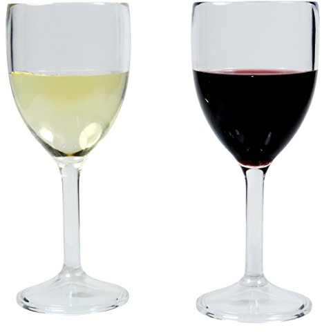 Viva-Haushaltswaren Weingläser aus hochwertigem Kunststoff 2er Set a 300ml