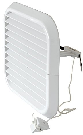 La Ventilazione DFR1817X Griglia di Ventilazione in Plastica Pieghevole, Bianco, 180x170 mm
