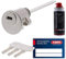 ToniTec Set aus ABUS Profilzylinder Schließzylinder EC660 Zylinderschloss mit 3 Schlüssel + ToniTec Pflegespray (Außenzylinder, Außenzylinder)