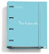 Miquelrius - Ringbuch Notebook, Ordner mit 4 Ringen, mit 100 karierten Blättern, Ordner mit Gummizug, Farbe Himmelblau