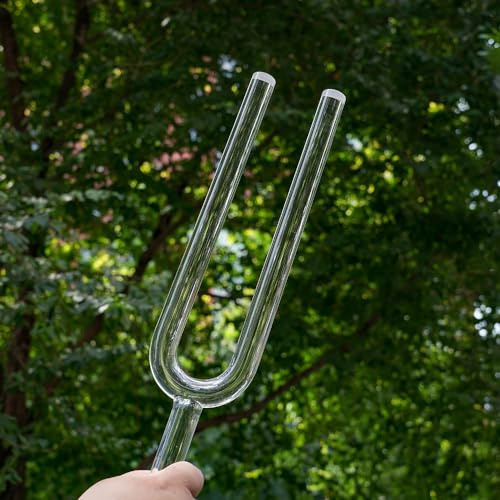ENERGYSOUND Quartz Crystal Tuning Forks F Heart Chakra Perfect Healing Musical Instrument Diametre 25mm