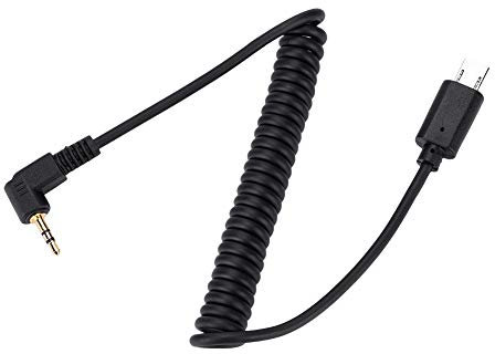 Auslösekabel, RM-VPR1 3,5 mm/2,5 mm S2 Auslösekabel für Sony RX1/RX10/RX100/A7S/A7R/A7/A7II/A7III/A9/A58/77M2/99M2/A3500/A5000/A5100/A6000/A6300/A6500(2,5 mm-S2)