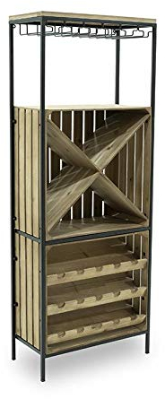 Stilè Cave porte-bouteilles étagère pour vin système Cube 50 module X en bois
