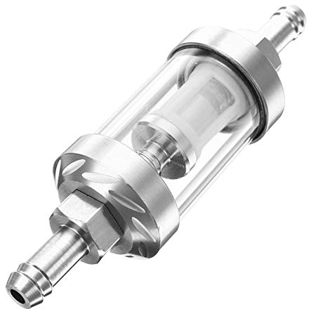 Filtro carburante per moto, Filtro Benzina per Moto, filtro per gasolio, Filtro carburante alluminio Filtro benzina carburatoreper accessori moto ATV Dirt Pit Bike Moto Scooter