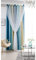 ele ELEOPTION Verdunkelungsvorhänge, isolierend, mit Ösen, Fenstervorhänge, Dekoration mit Sternen, für Kinderzimmer, Wohnzimmer, Schlafzimmer, 1 Vorhänge (134 x 160 cm, blau)