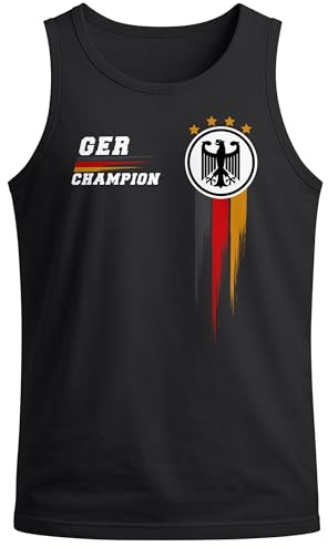 MoonWorks® Herren Tanktop EM Fußball Weltmeisterschaft 2026 Fan-Shirt Deutschland Germany Champion