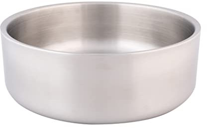Stainless Steel Dog Bowl with Double Wall, Large Dog Bowl for Big Dogs Used as a Water Bowl or Food Bowl Holds 2 Quarts / 64 oz | Perfect for Outdoor