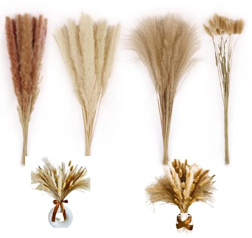80pcs Dried Flowers Bouquet Arrangements, Pampas Grass Décor, Cake Topper, Neutral Home Decor Living Room Accessories, Pampas For Mirror Balloon Arch 17.7in/45cm