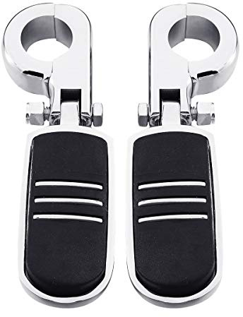 XMT-MOTOR Repose-pieds universels pour moto de 32 mm avec repose-talon
