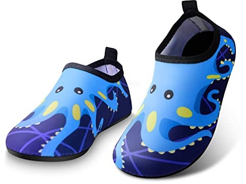 Kids Water Shoes Toddlers Swim Beach Shoes, Swimming Shoes for Boys Girls | Non-Slip Quick Dry Aqua Wet Socks, Soft Skin Barefoot Baby Holiday Essentials for Pool Garden Sea Waliking Wetsuit
