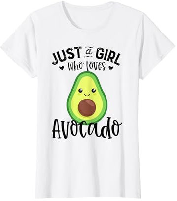 Nur ein Mädchen, das Avocado liebt Frauen Mädchen Kinder T-Shirt