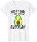 Nur ein Mädchen, das Avocado liebt Frauen Mädchen Kinder T-Shirt