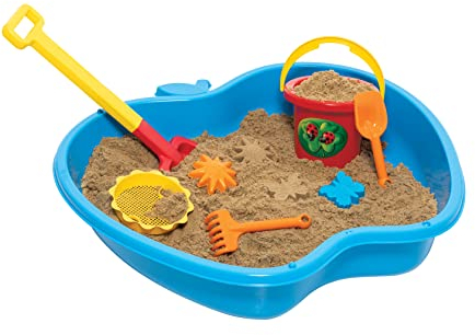DOHÁNY Sandkasten Apfel Kinder Pool Planschbecken Bällebad 1-TLG. (blau), 461