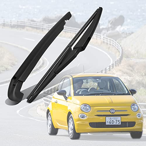 Scheibenwischer, Wischerarmblatt, Auto hinterer Windschutzscheibenwischer Scheibenwischerarm Scheibenwischer Hinten Set mit Wischblätter für Fiat 500 2007-2017 (290mm/11inch)