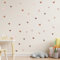 Herzen Set 72 Stück Wandtattoo für Babyzimmer, Wandaufkleber Kinderzimmer, Selbstklebende Herzen Wandsticker Wandtattoo für Kinderzimmer Babyzimmer Junge Mädchen