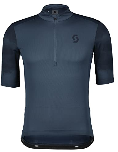 Scott Gravel 10 Fahrrad Trikot kurz Metal blau 2024: Größe: M (46/48)