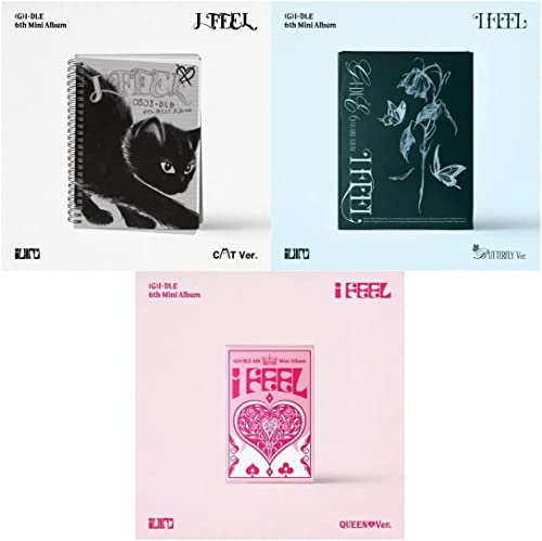 (G) I-DLE - I feel (6th Mini Album) CD+Pre-Order Benefit+Folded Poster (Queen ver. / CD Only, No Poster)