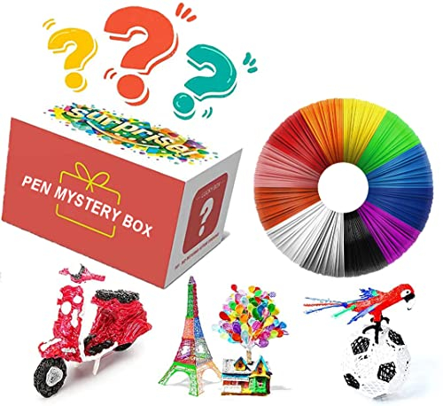 3D Stift Filament, PLA Filament Füller für 3D Stift 1.75, 12 Farben, 3m je, Kinder 3D Stift Filament, kompatibel mit professionellem 3D Druck Stift, kommt mit Überraschungsbox