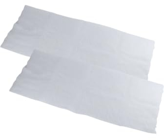 Fackelmann 9921350 Lot de 2 Filtres pour hotte, Filtre hotte, Filtre Anti-Graisse, Polyester Blanc, 114 cm x 47 cm