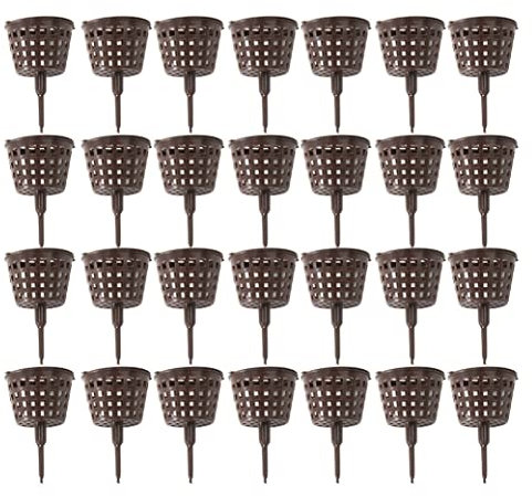 Liummrcy Panier d'engrais à bonsaï, Panier de Couverture à Outils de Jardin en Plastique réutilisable Pantes de Panier pour Plantes à Fleurs 100pcs, Plante de bonsaï, Engrais orchidée