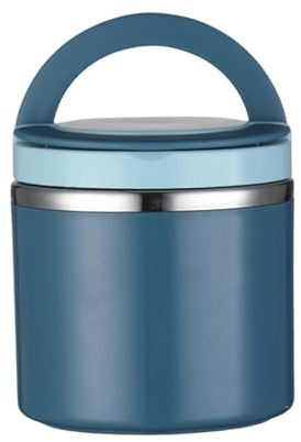 Kids Thermos Food Flask,800Ml Food Flask Stainless Steel Leak Proof Soup Flask for Hot Food Large Capacity Vacuum Insulated Food Thermos with Handle for School Office, Blue
