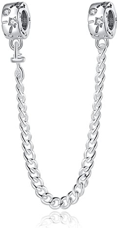 Rimgoris 925 Sterling Silber Charms passen zu Armbändern und Halsketten, Milchstraße, Sternbild, Sicherheitskette, Charm, baumelnde Perlen, Charms für Frauen und Mädchen