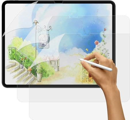 SUEEWE [3 Pezzi] Effetto Carta Pellicola per iPad Pro 11 M4 2024 (A2836/A2837/A3006), Feel Like Opaca Paper Pellicola in PET per Disegnare Schizzi Scrittura