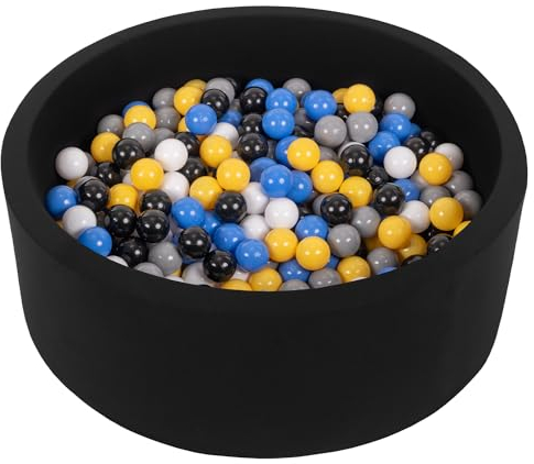 Selonis Bällebad Kinder 90x30cm Bällepool für Baby 300 Bälle Enthalten