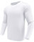 Herren 1 Pack Performance Langarm T-Shirts UPF 50+ Sonnenschutz Shirts Athletic Gym Workout Shirts zum Laufen, Weiß M