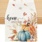 Tischläufer Herbst 40x140cm, Kürbisse Tischdecke Herbst, Tischläufer Modern/Sommer, Herbstdeko Innen und Draußen, Saisonnal Küche Tisch Deko, Thanksgiving/Weihnachten Party Deko