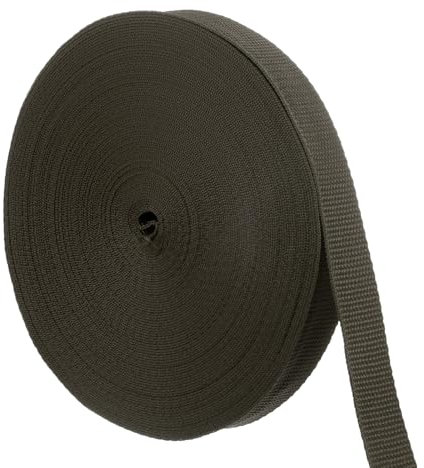 M METERXITY Tree Tie Strap-1 Roll 66 Feet x 1 Inch Garden Staking Straps,Plant Supports Tree Tie Staking,Tree Support Straps Apply to Outdoor/Garden/Plant/Staking/Guying(Dark Green)