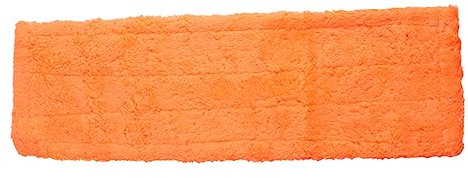 ORFOFE Microfiber Mop Head Replacement 2pcs Orange Coral Fleece Mop Pads Refill for Household Floor Cleaning