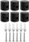 OASHISU 6 PEZZI Decentratore da Soffitto per Cavi Elettrici, Decentratore a Soffitto, Decentratore Lampadario, Gancio da Soffitto o Parete, Decentratore Cavo Elettrico, Fermacavo [NERO, plastica ABS]