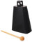 Abaodam 1 Satz Schlagzeug Kuhglocke Tambourin Musikalisches Handglocke Band musikinstrumente musik instrumente Percussion-Musikinstrument Musikinstrument für Metall Black