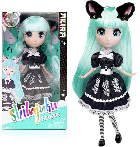 BANDAI Shibajuku – Puppe Akira 30 cm – offizielles Lizenzprodukt Shibajuku Anime – große Puppe Kawai im japanischen Stil – Sammlerpuppe Akira Edition mit Zubehör – Spielzeug für Kinder ab 3 Jahren –