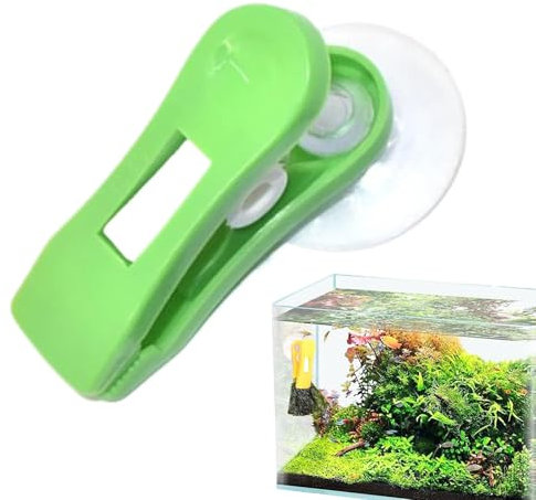 Aquarium Saugnapf Klemme Fütterungsclip Algenhalter Algenhalter mit Saugnapf Fütterungsclip Gemüse Fütterungsclip für Aquarium Aquarium Zufällige Farbe