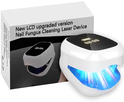 Appareil Mycose Ongle Pied - Appareil Anti Mycose avec Laser Ongle à Doubles Longueurs d’Onde et Affichage de l’Heure pour le Traitement d’Appoint de la Mycose Ongles des Pieds