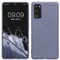 kwmobile Hülle kompatibel mit Samsung Galaxy S20 FE Hülle - weiches TPU Silikon Case - Cover geeignet für kabelloses Laden - Lavendelgrau matt