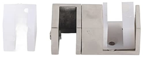 Guide de fond de porte coulissante, douche porte de porte coulissante Clip de la porte en acier inoxydable réglable Guide de bas de douche coulissante Guide de plancher d'aluminium