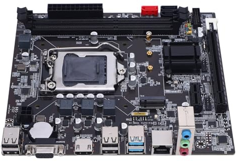 B75 Computer Motherboard, für LGA 1155 2x8GB DDR3 NVME Gaming Mainboard, PCI Express 16x, Sata3.0 2.0, Support RJ45 VGA HDMI Unterstützt NGFF und NVME für Core I3 I5 I7
