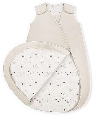 lulumoon Baby Schlafsack 1.5TOG Baumwolle: Luftig Ganzjahresschlafsack | YKK 2-Wege-Reißverschluss Übergangs-Babyschlafsack für 20–24°C - Warm ohne Überhitzen - Baby 15–24 Monate 80/86 OEKO-TEX
