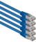 1aTTack.de 1m blau - 5 Stück Cat.6 Patchkabel Netzwerkkabel CAT6 S-FTP Gigabit Lan PIMF CAT 6 Kupfer CU Halogenfrei Internet DSL Spielkonsole Smart TV