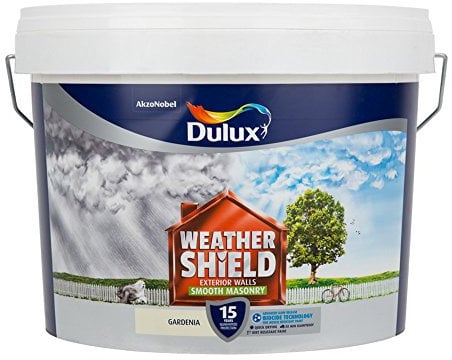 Dulux Weathershield Gardenia - Smooth Masonry Paint - 10L
