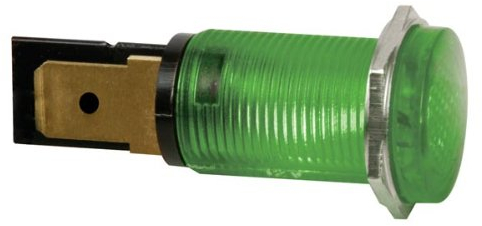 Perel - HRJC220V Signalleuchte, 14 mm, 230 VAC, Grün, LED, Wandmontage, 124041