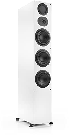 Nubert nuLine 334 | Weißer Standlautsprecher | 1 Stück Standbox | Lautsprecher für Musikgenuss | Heimkino & HiFi Qualität auf hohem Niveau | Passive Standbox mit 3 Wege Technik Made in Germany