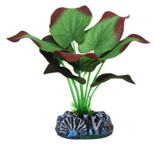 Betta Realistic Silk Artificial Aquarium Plants ~ 13cm Silk Green Plant