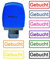 SSEELL Gebucht Selbstfärbender Stempel Selbstfärbende Vor-inked Re-inkable Büroarbeit Schule Office selbstfärbend Firmen stempel Stationäre Briefmarken Mit Rahmen Linie - Heiße rosa Tintenfarbe
